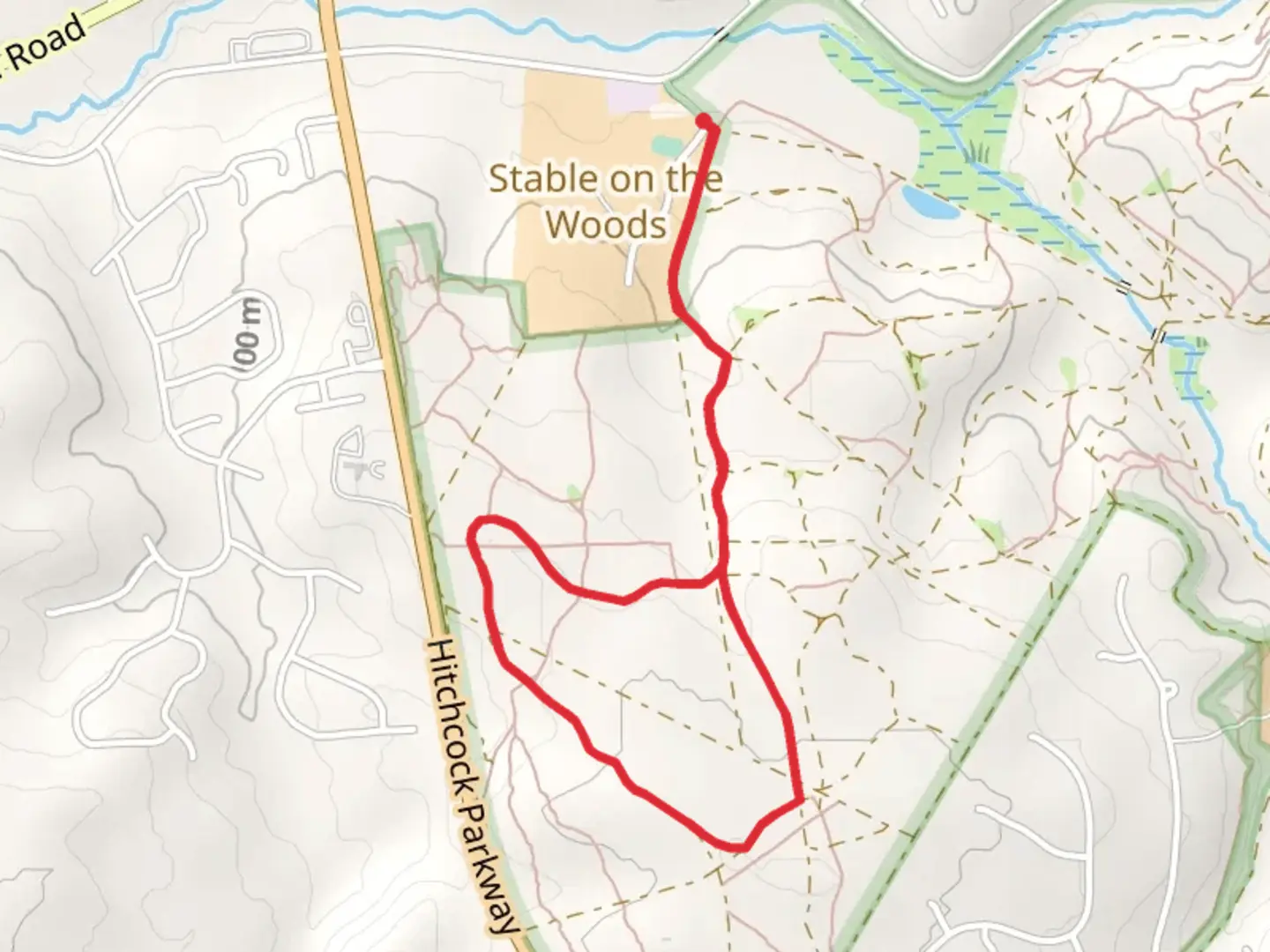 An image depicting the trail High Point and Juac Hollow Line Loop and its surrounding area.