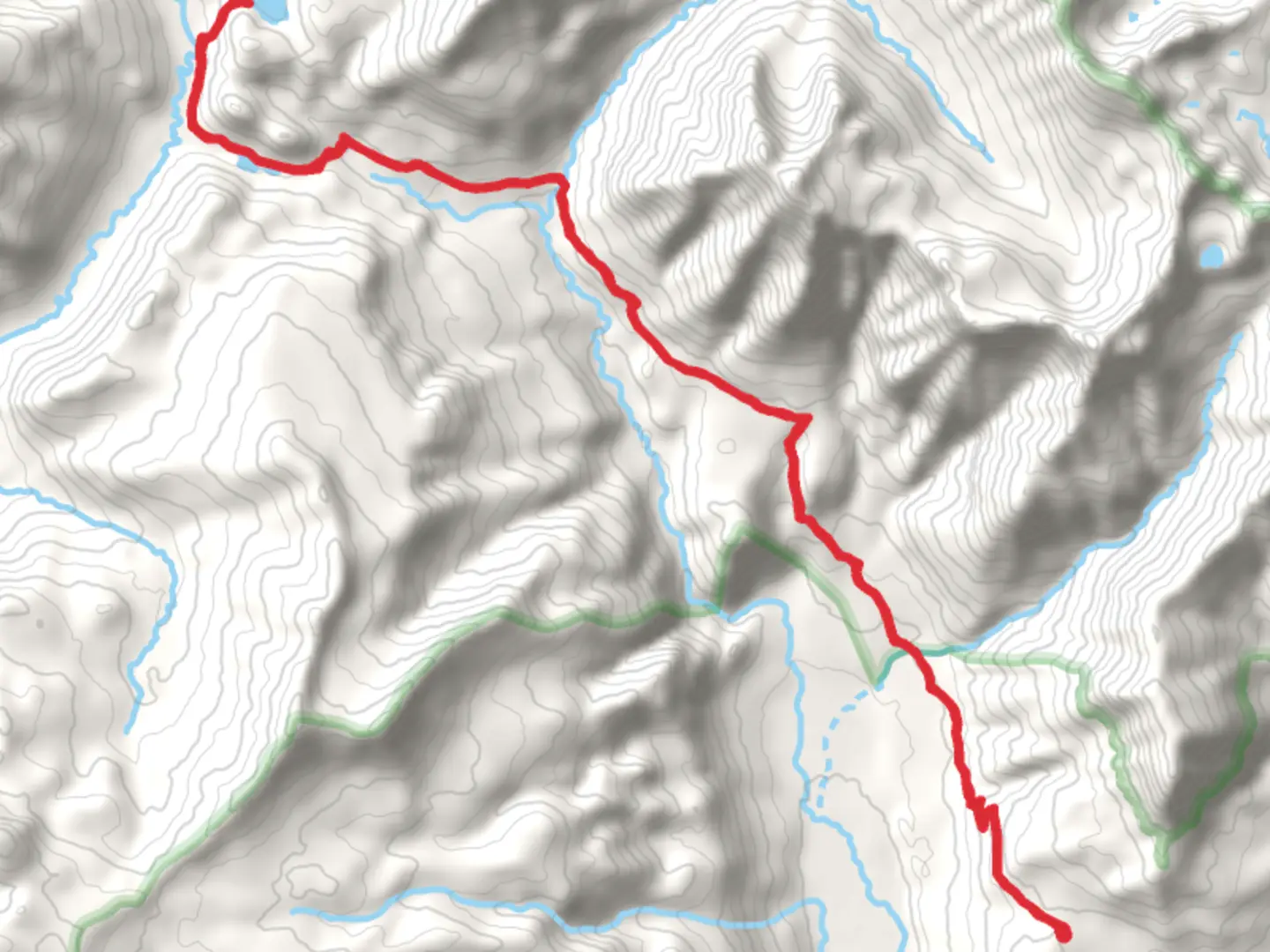 An image depicting the trail Granite, Divide Lakes and Granite Peak via Weminuche Trail and its surrounding area.