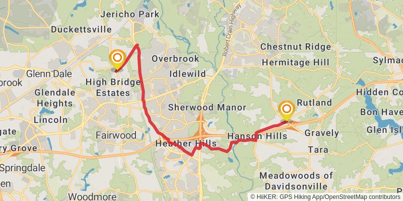 American Discovery Trail North Route stage 9 Map