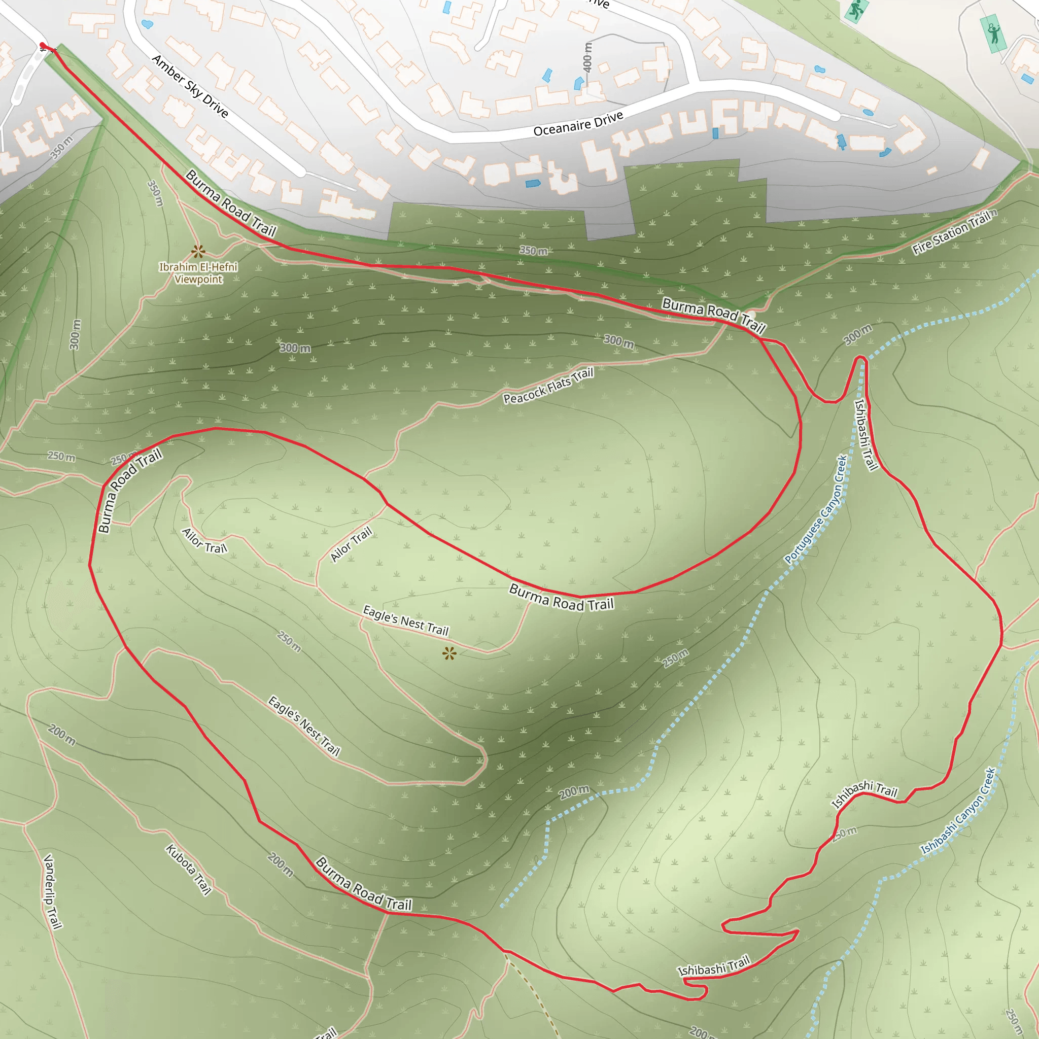 Burma Road - Ishibashi Loop Trail mobile static map