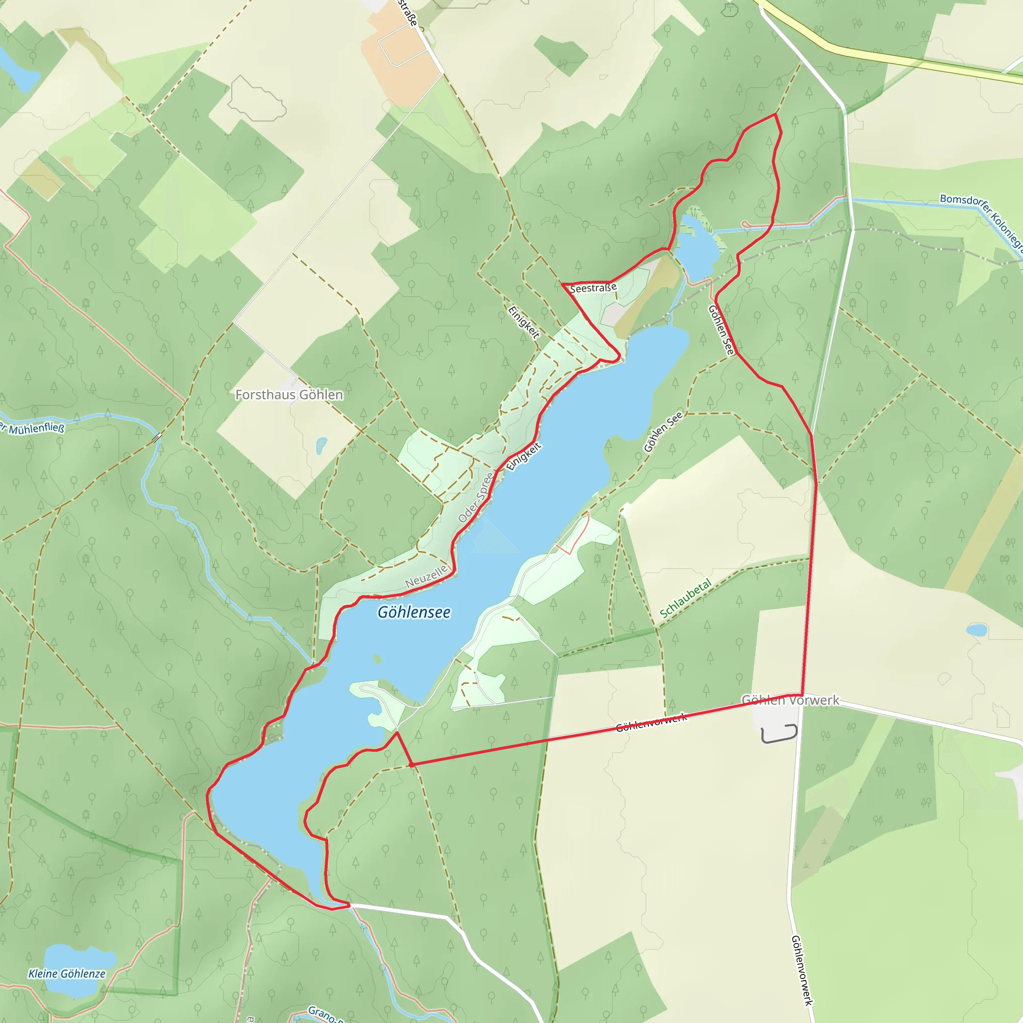 Rund um den Goehlenseee mobile static map