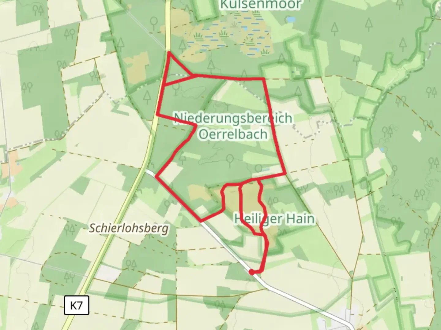 An image depicting the trail Heiliger Loop and its surrounding area.