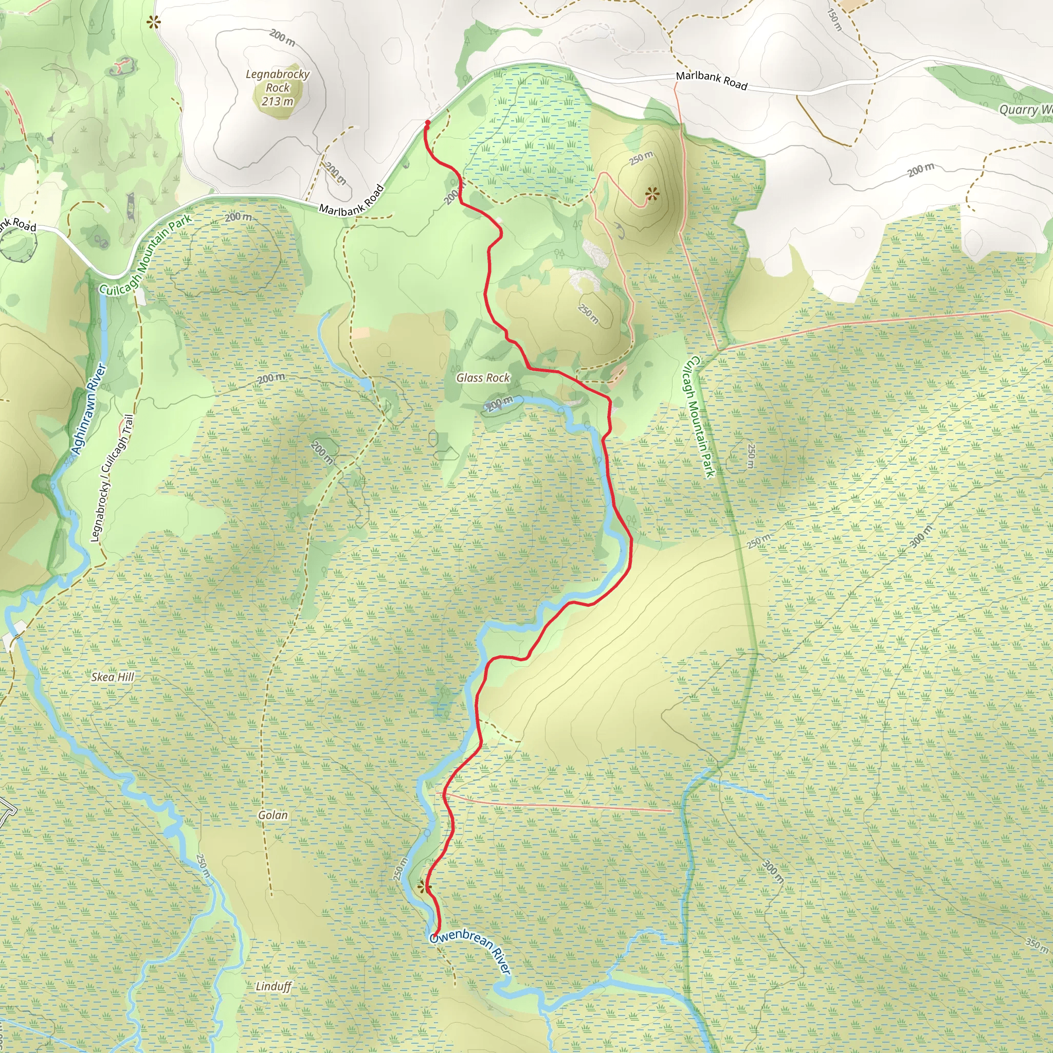 Gortmaconnell and Owenbrean - Farmhouse Walk mobile static map