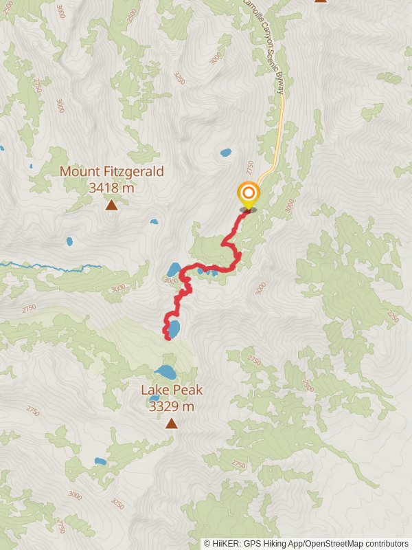 Liberty Lake, Lamoille Lake and Dollar Lakes