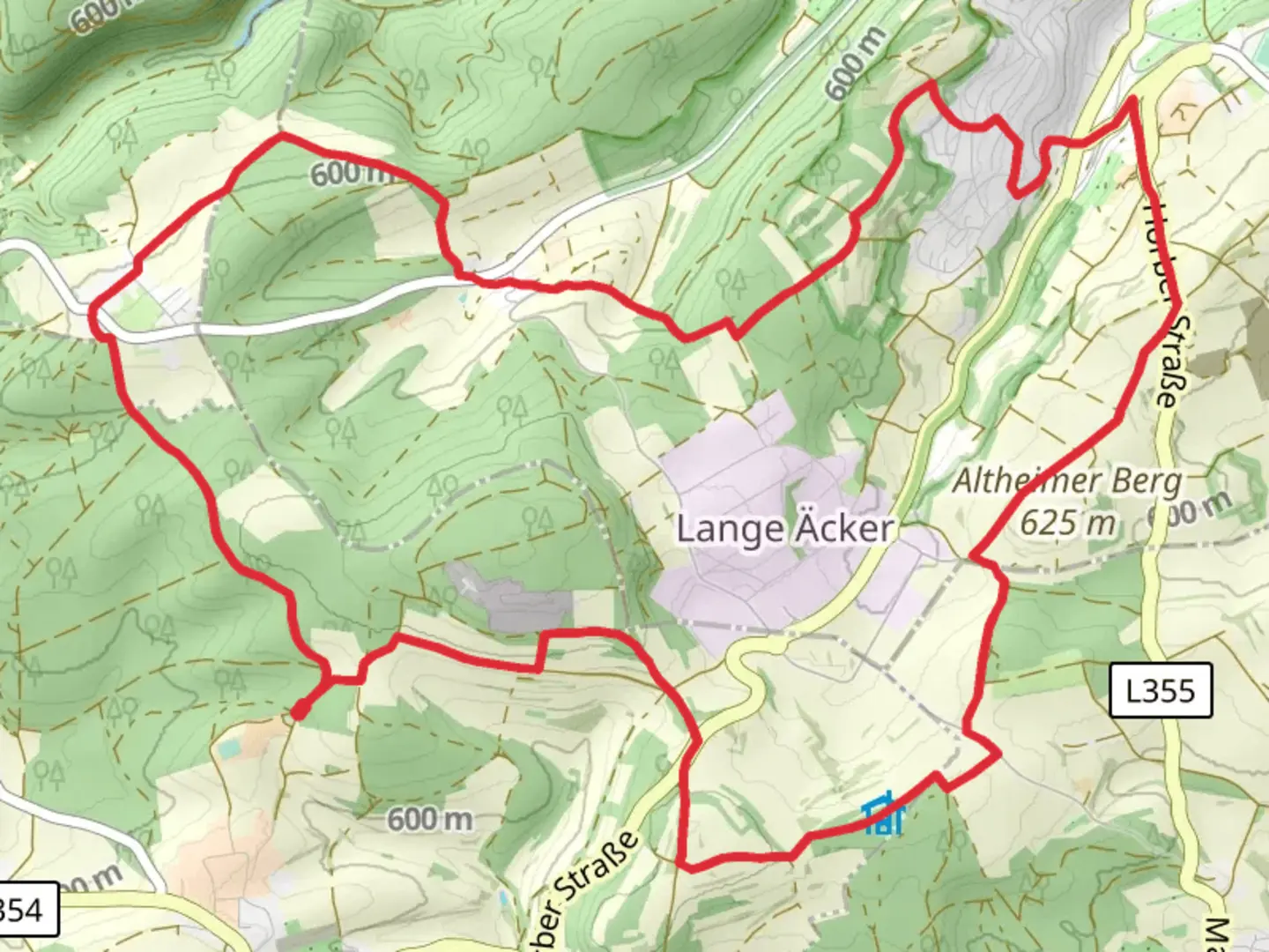 An image depicting the trail Neu Nuifra Loop and its surrounding area.
