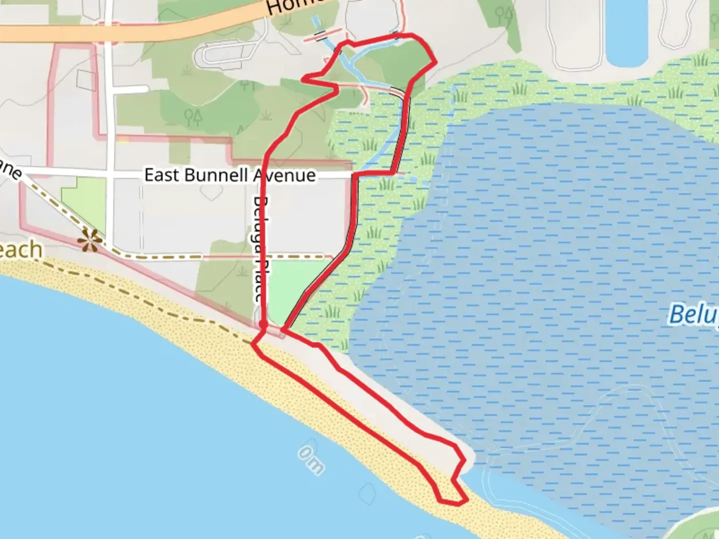 An image depicting the trail Beluga Slough Trail Loop and its surrounding area.
