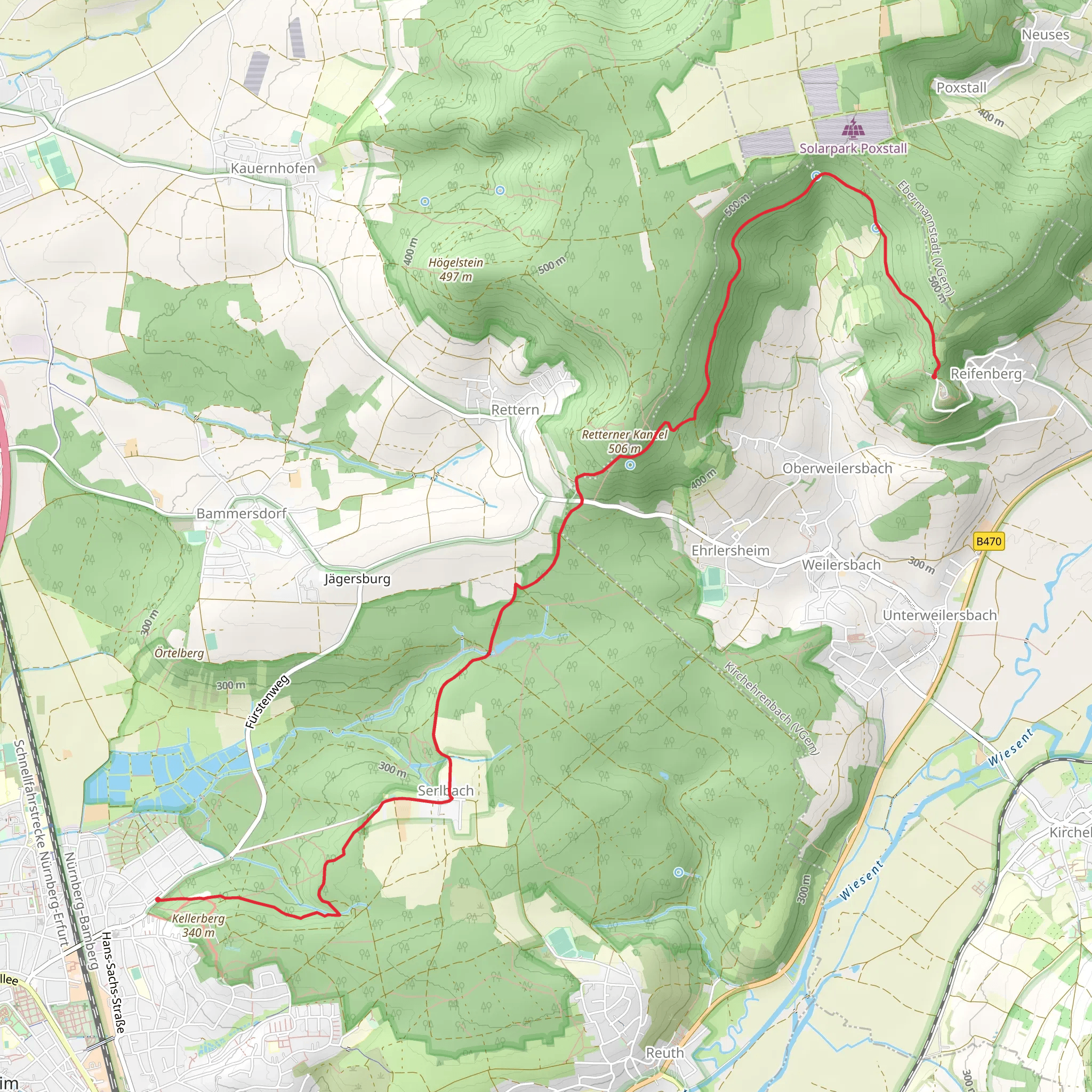 Kellerberg to Reifenberg Loop mobile static map