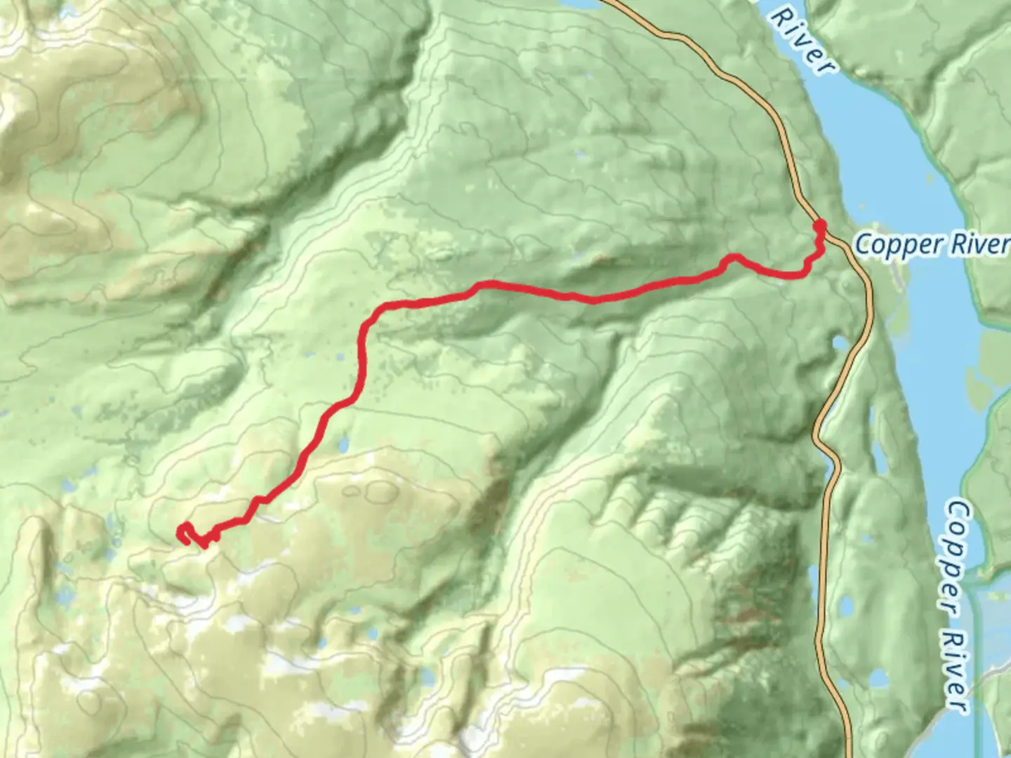An image depicting the trail Five Mile Trail and its surrounding area.