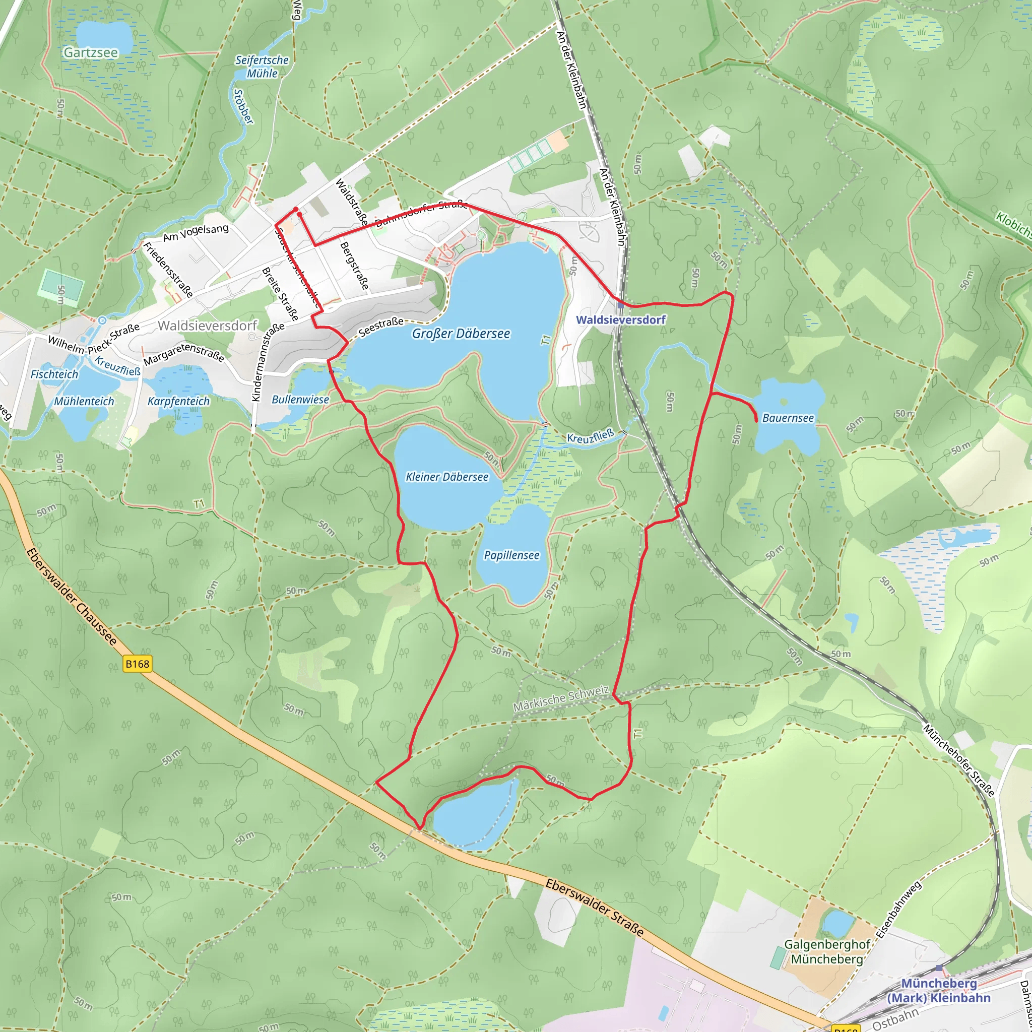 Rundwanderweg Kesselsee mobile static map