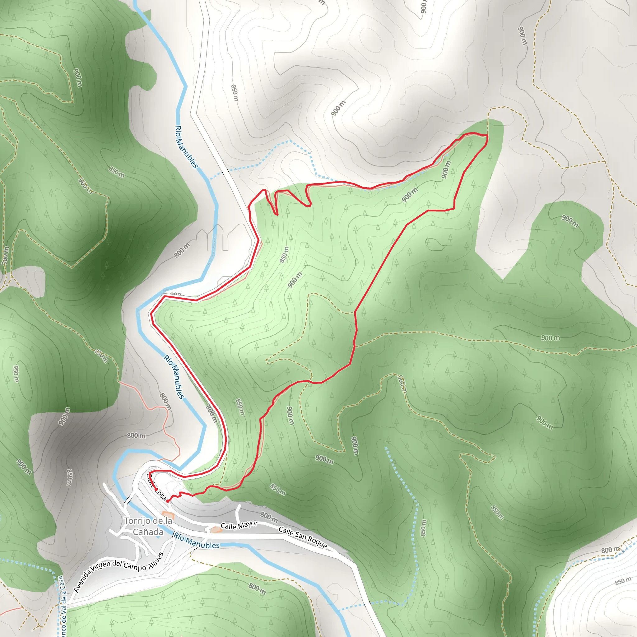 Torrijo de la Cañada - La Cubilla SL Z 55 mobile static map