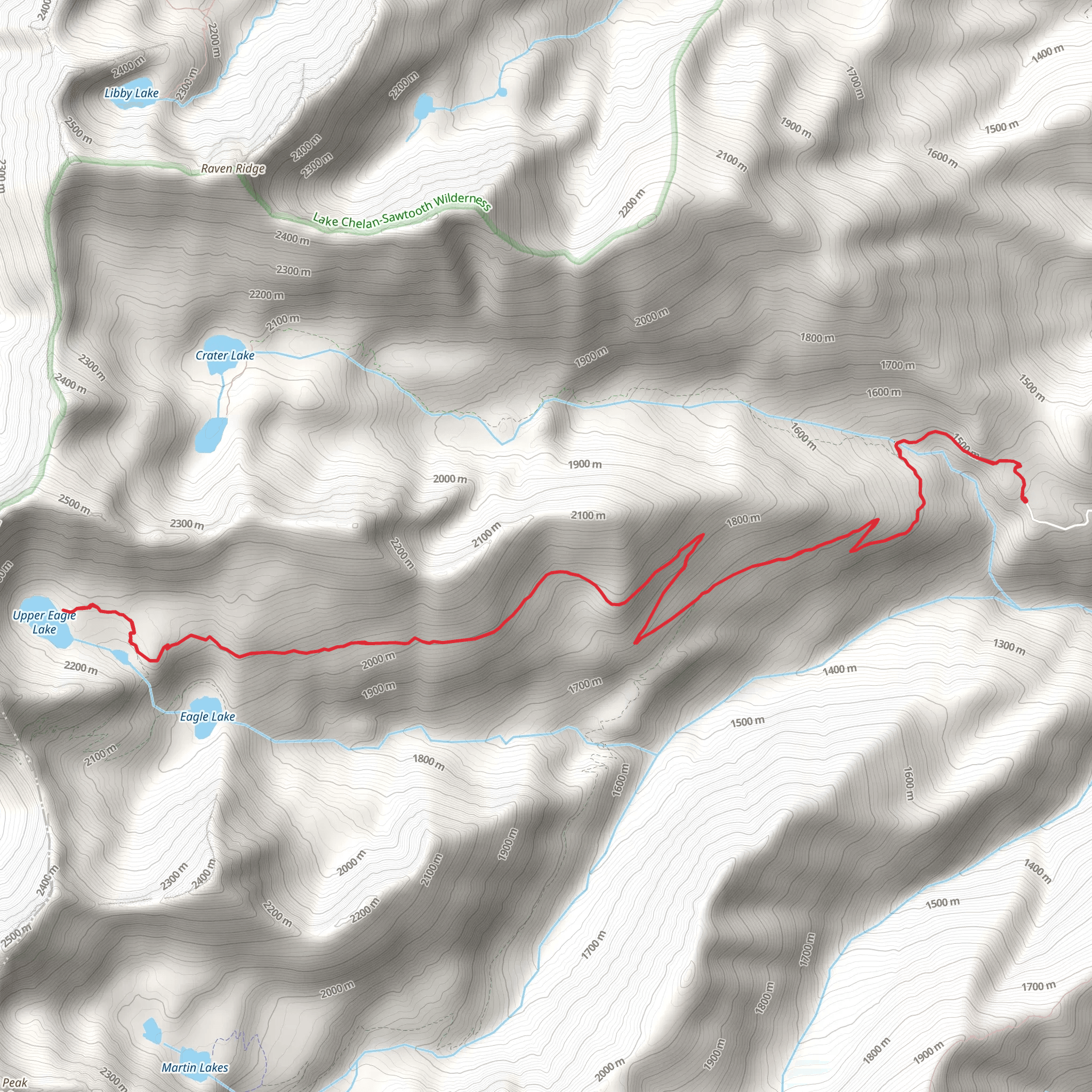 Upper Eagle Lake Trail mobile static map