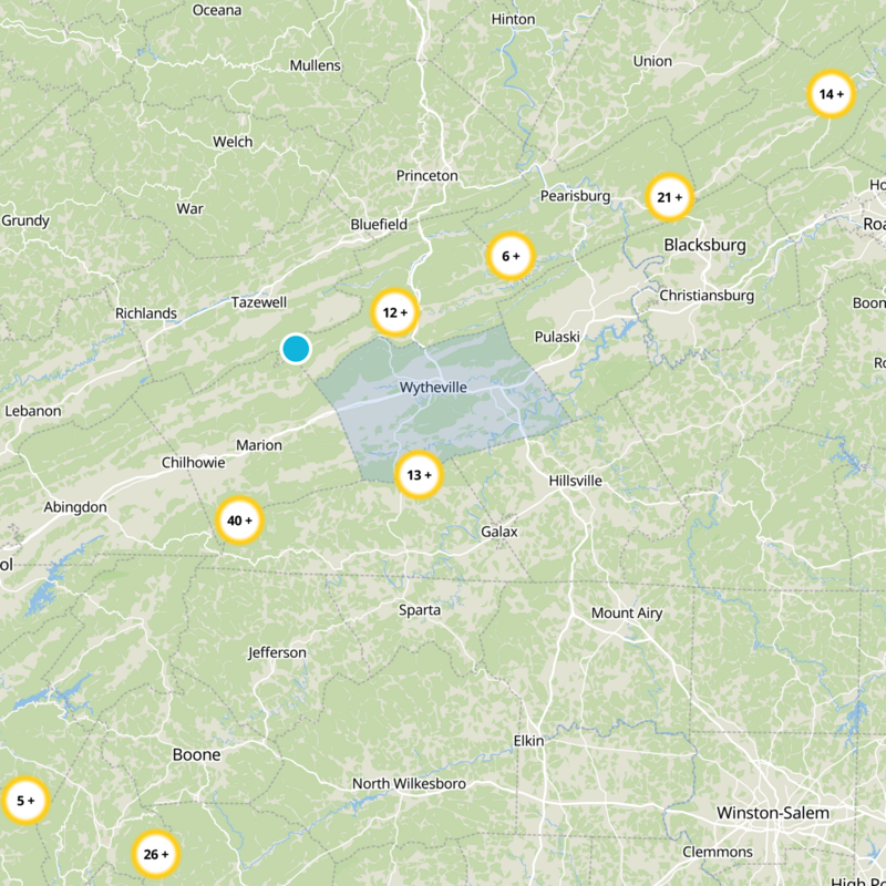 Wythe County Static Map