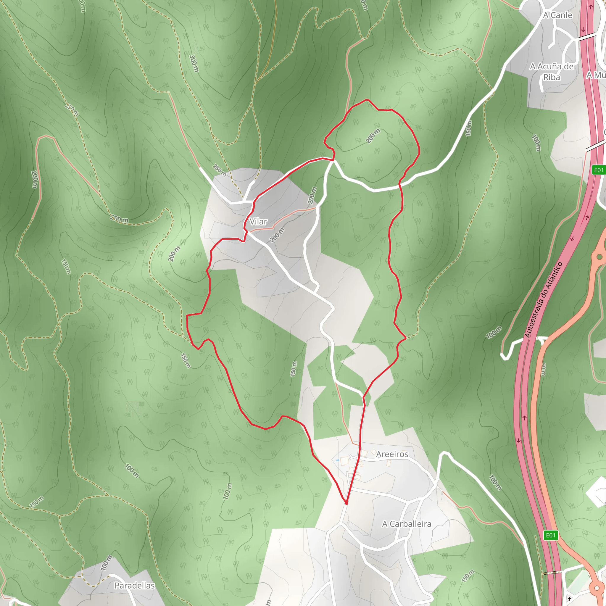 Sendeiro dos Petroglyphs of Cobres PR G 103 mobile static map