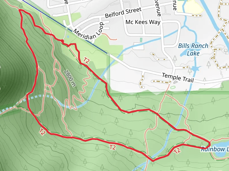 Rainbow Lake via Peaks and Masontown Loop Trail