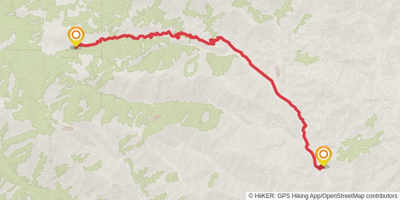 Pacific Crest Trail - Southern California stage 22 Map
