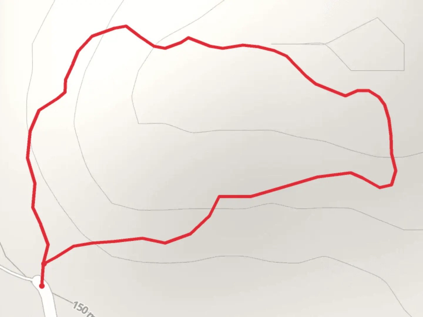 An image depicting the trail Bucyrus Avenue Loop and its surrounding area.