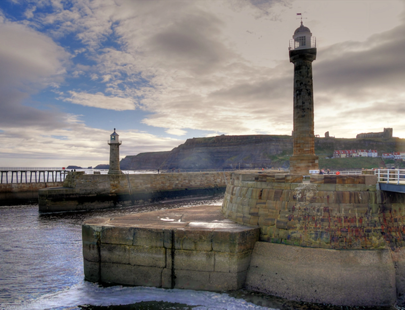 An image depicting the trail Burnett's Wood and Newholm Cum Dunsley Country Park Loop and its surrounding area.