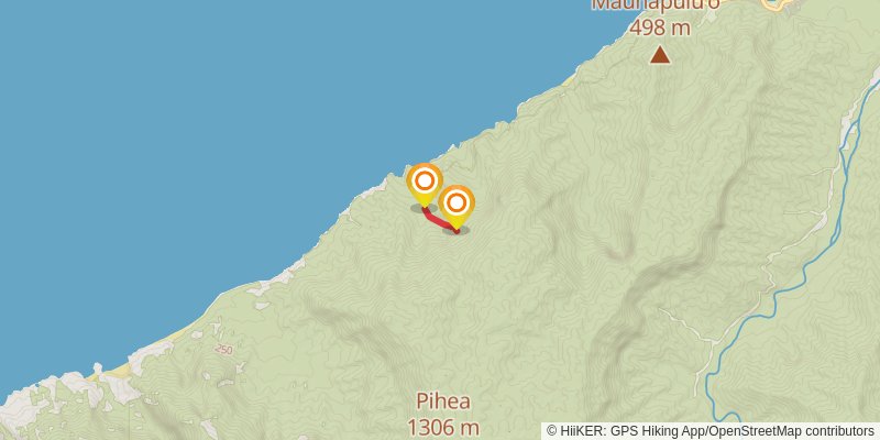 Kalalau Trail spur 1 Map