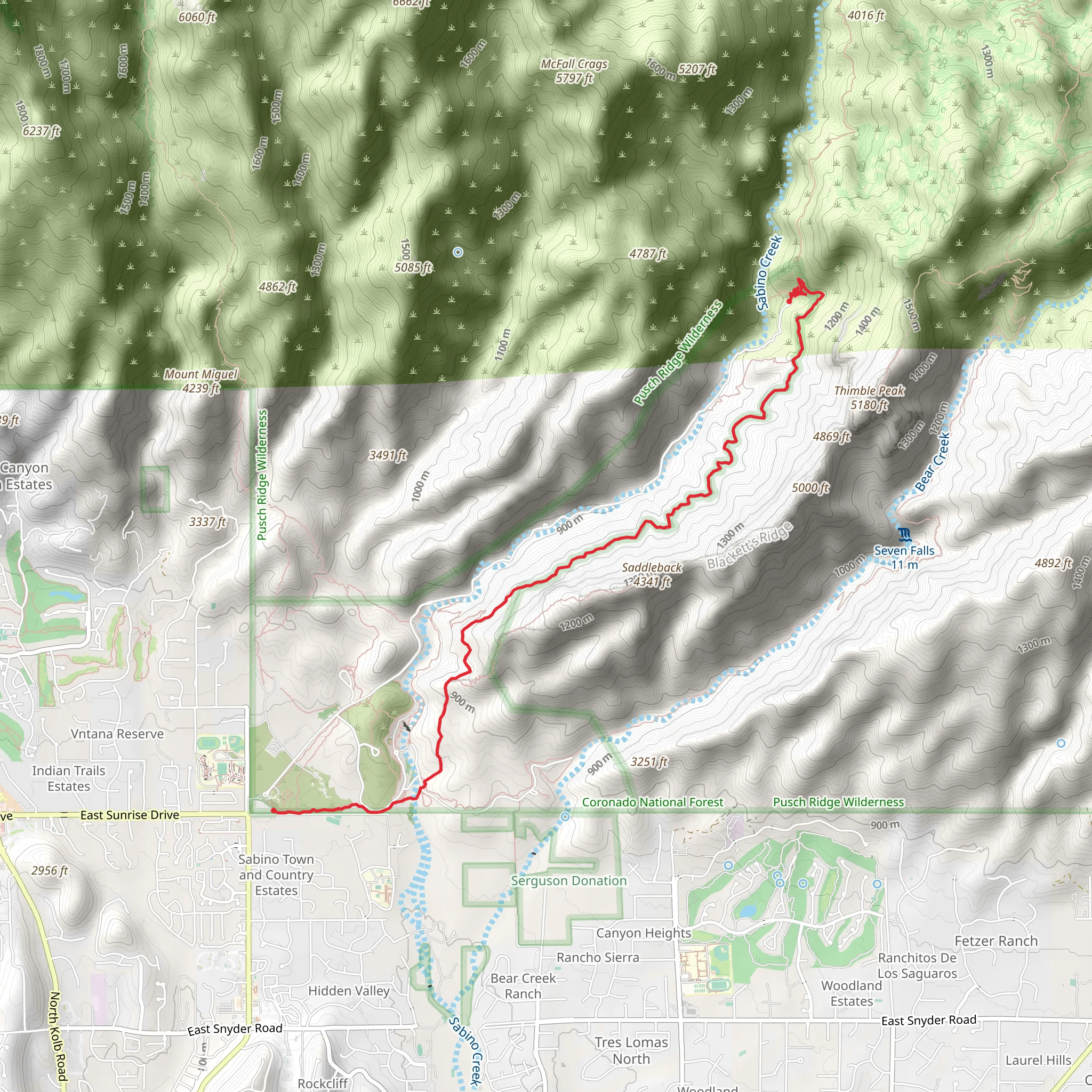 Phoneline Trail mobile static map