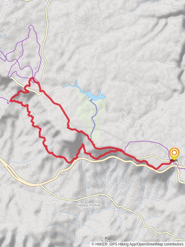 Rim Lakes Vista Trail and Drew Canyon Trail Loop mobile static map