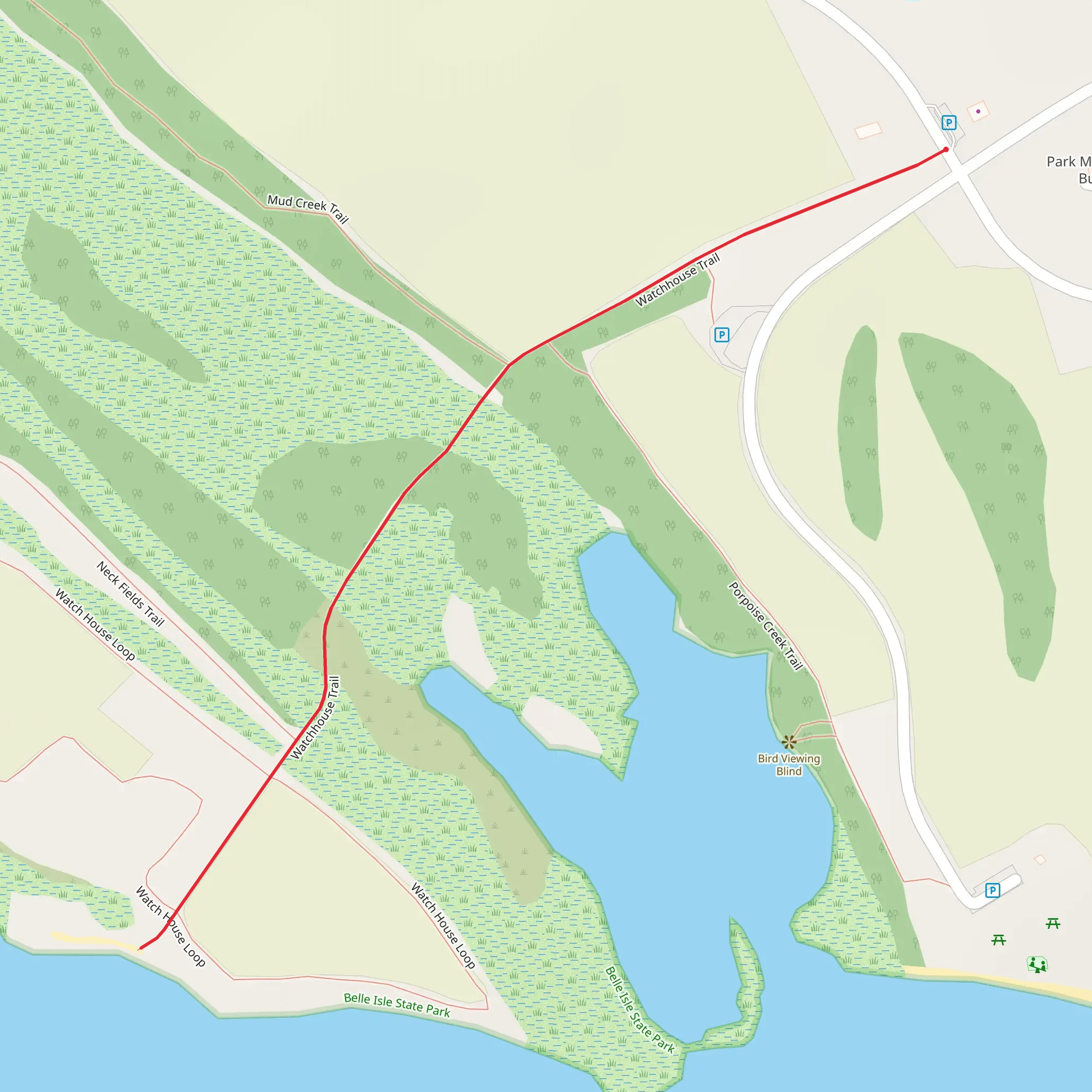 Watchhouse Trail mobile static map