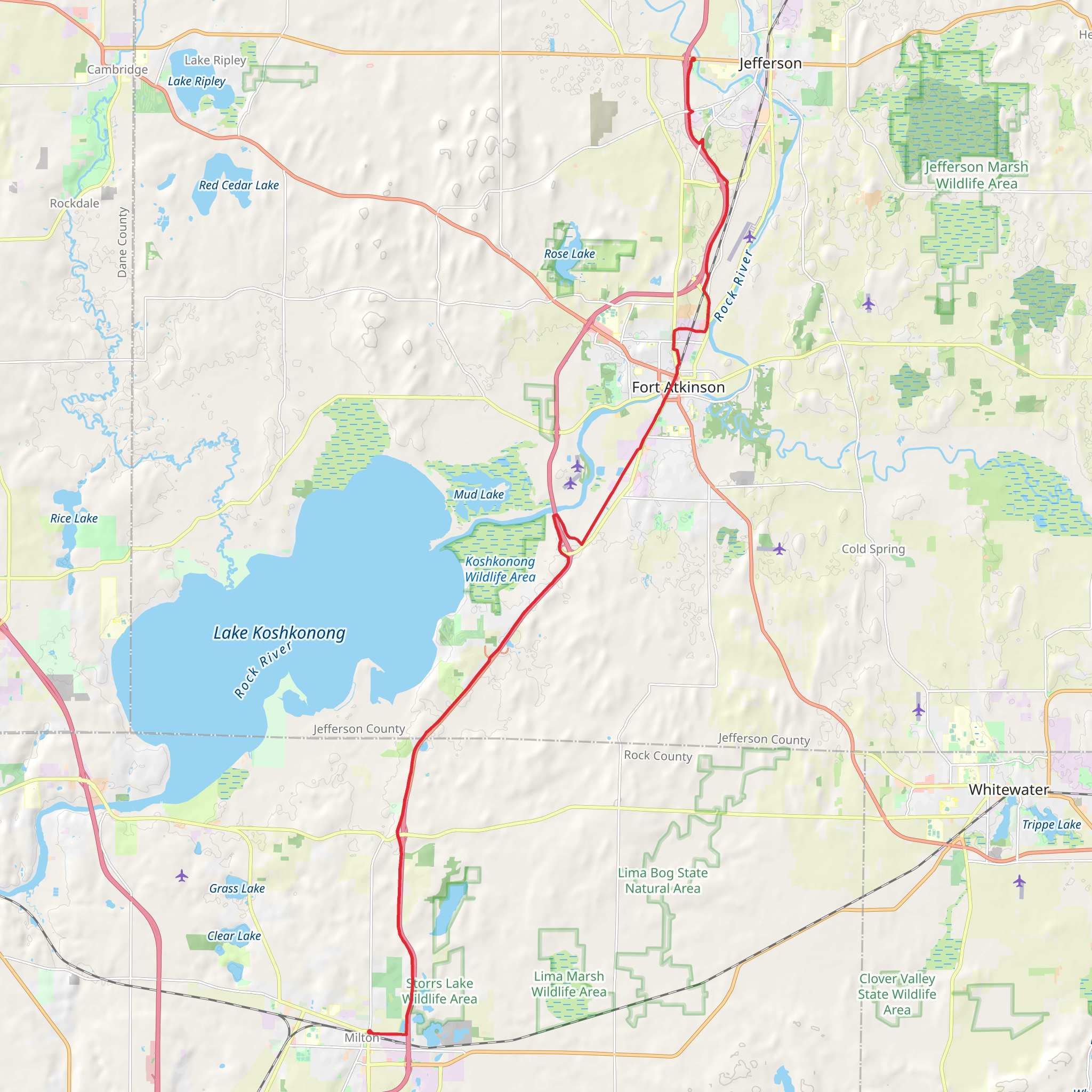 Glacial River Trail mobile static map