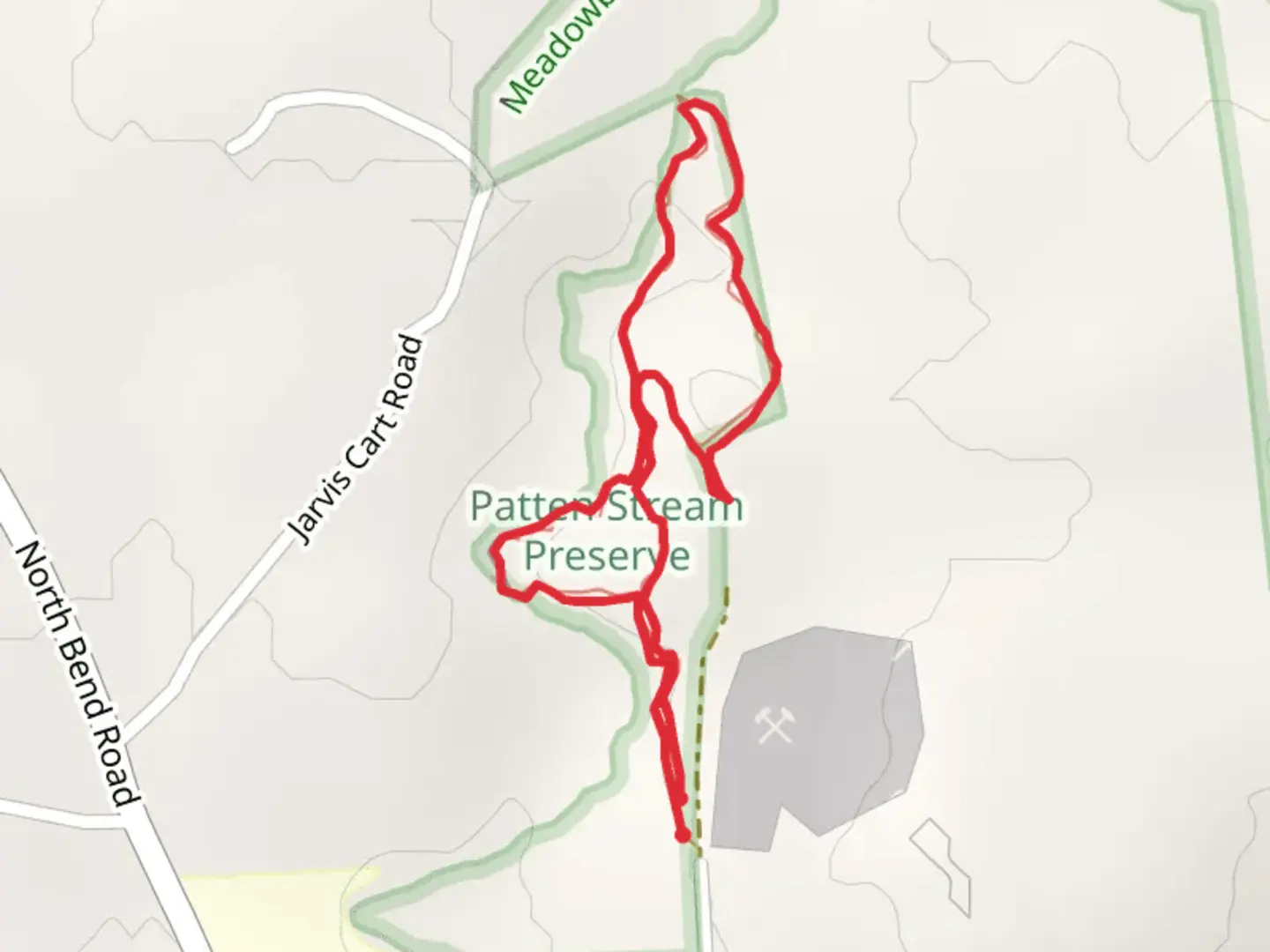 An image depicting the trail Patten Stream - Gravel Pit Loop and its surrounding area.