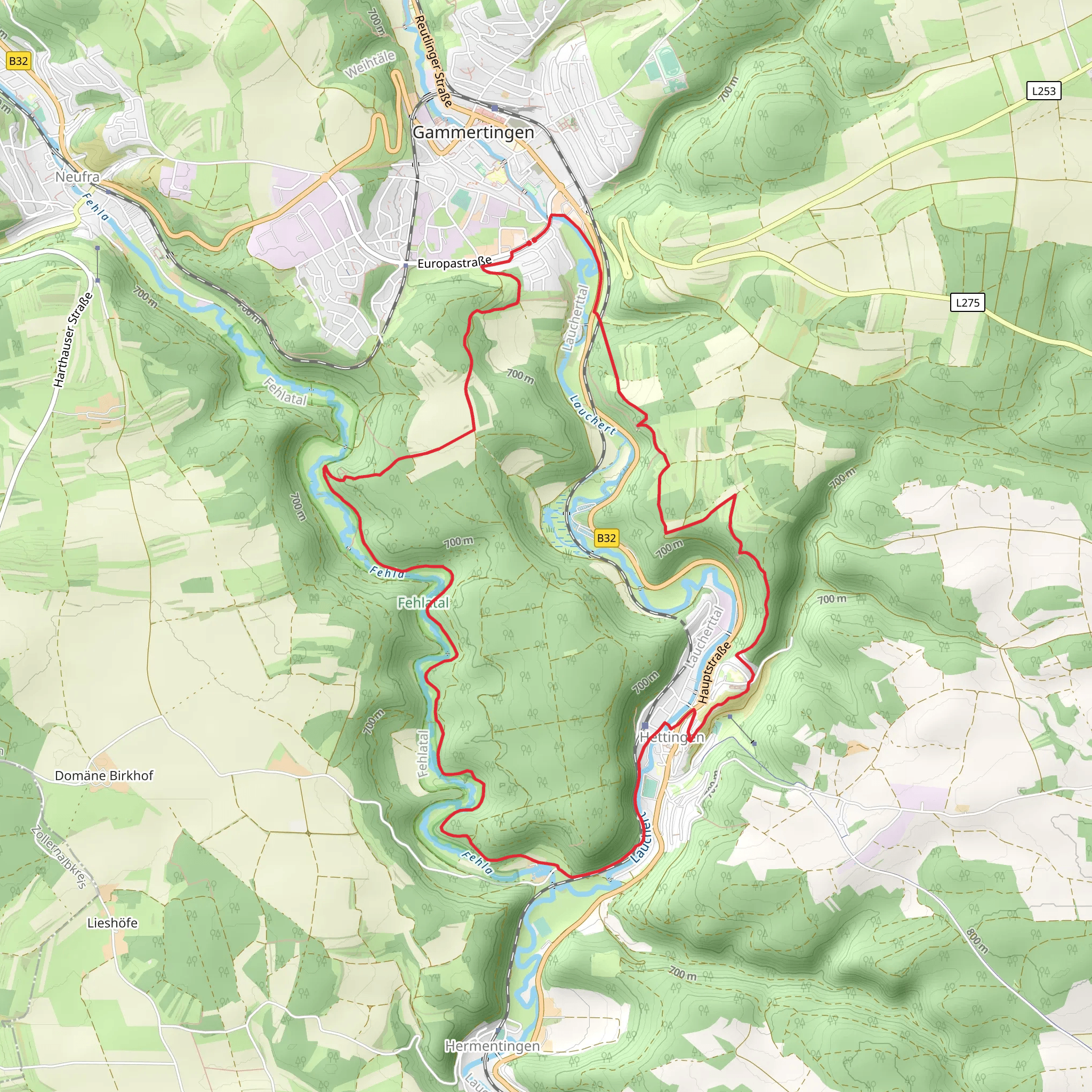 Hettingen Loop mobile static map
