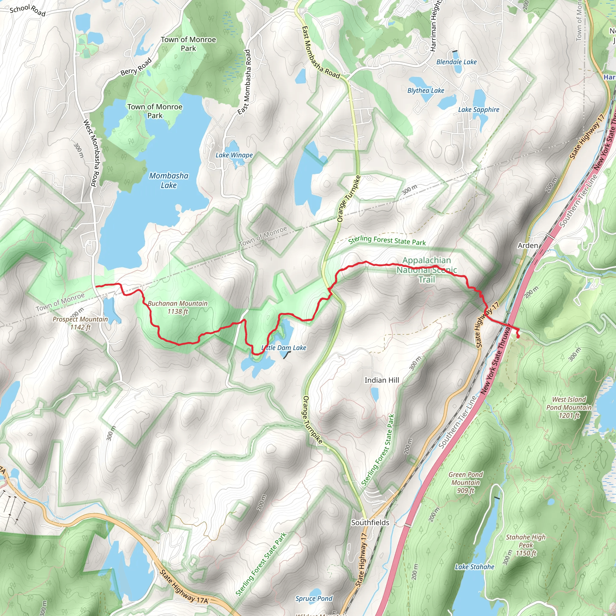 Arden Valley Road mobile static map