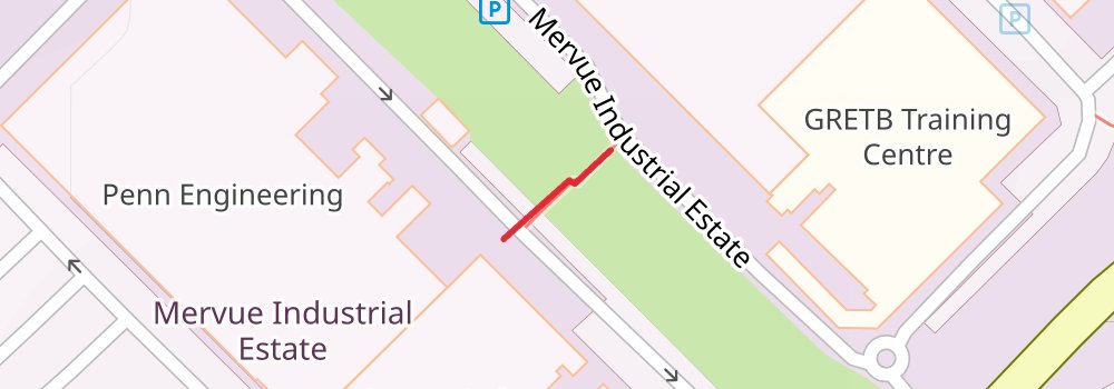 Mervue Business Park 3-Day Test Tour spur 2 Map