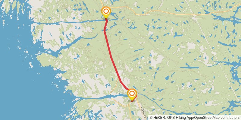 Waterfront Trail stage 108 Map