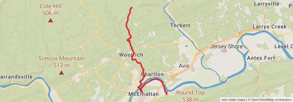American Perimeter Trail - Northern Appalachian Primary stage 59 Map
