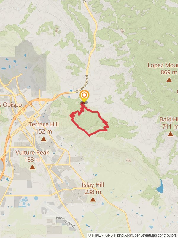 Reservoir Canyon Road and Tower Ridge Loop Trail