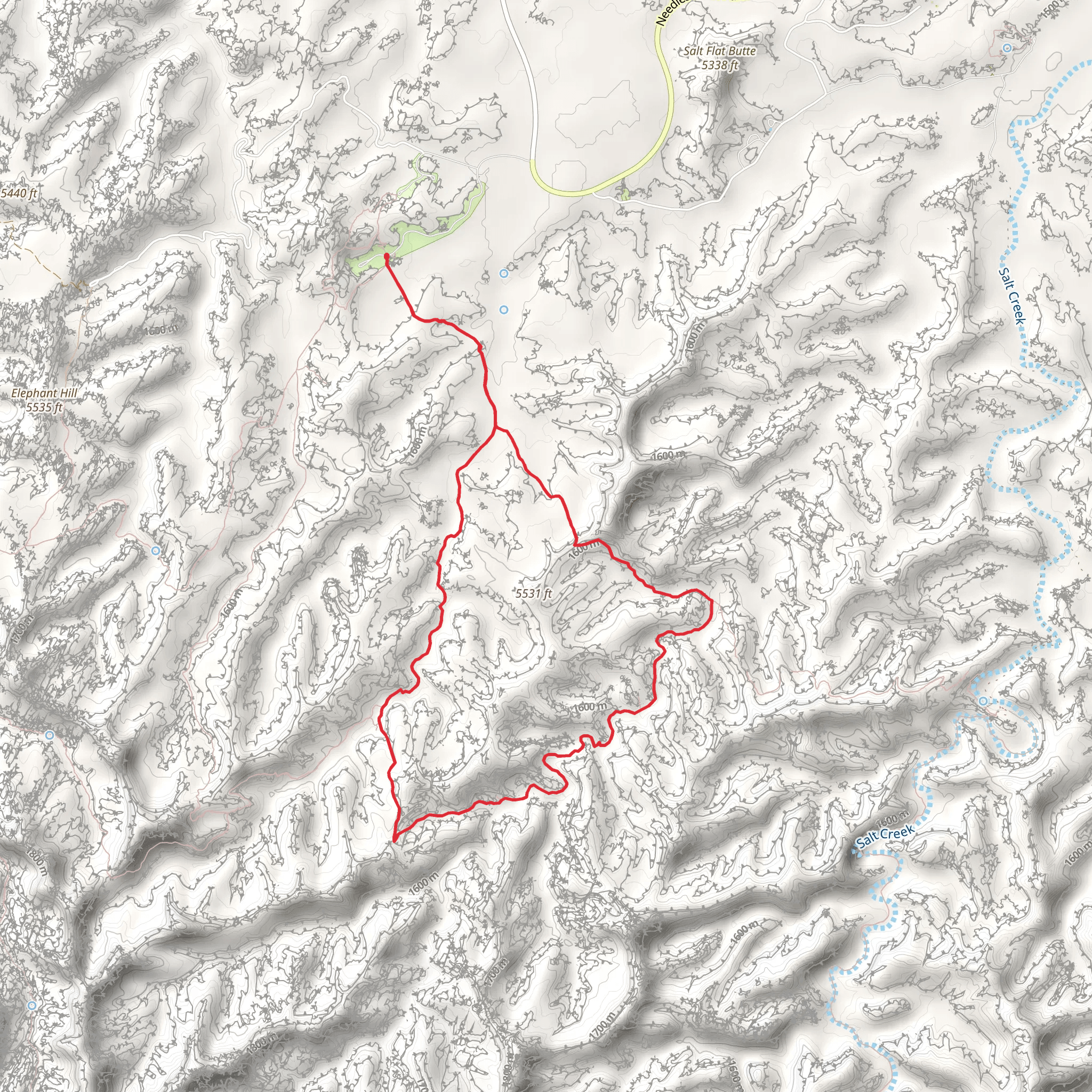 Lost Canyon Trail mobile static map