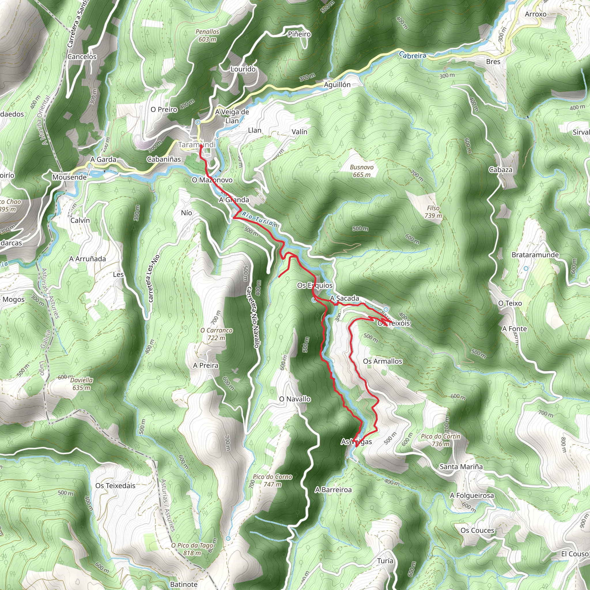 Rio Turia Water Route mobile static map