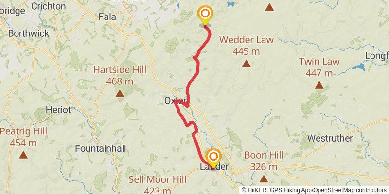 Central Scottish Way stage 8 Map