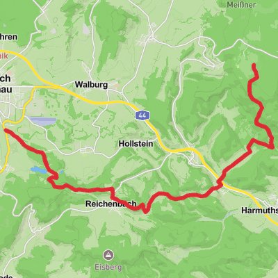Hessisch Lichtenau to Hoher Meibner Walk mobile static map