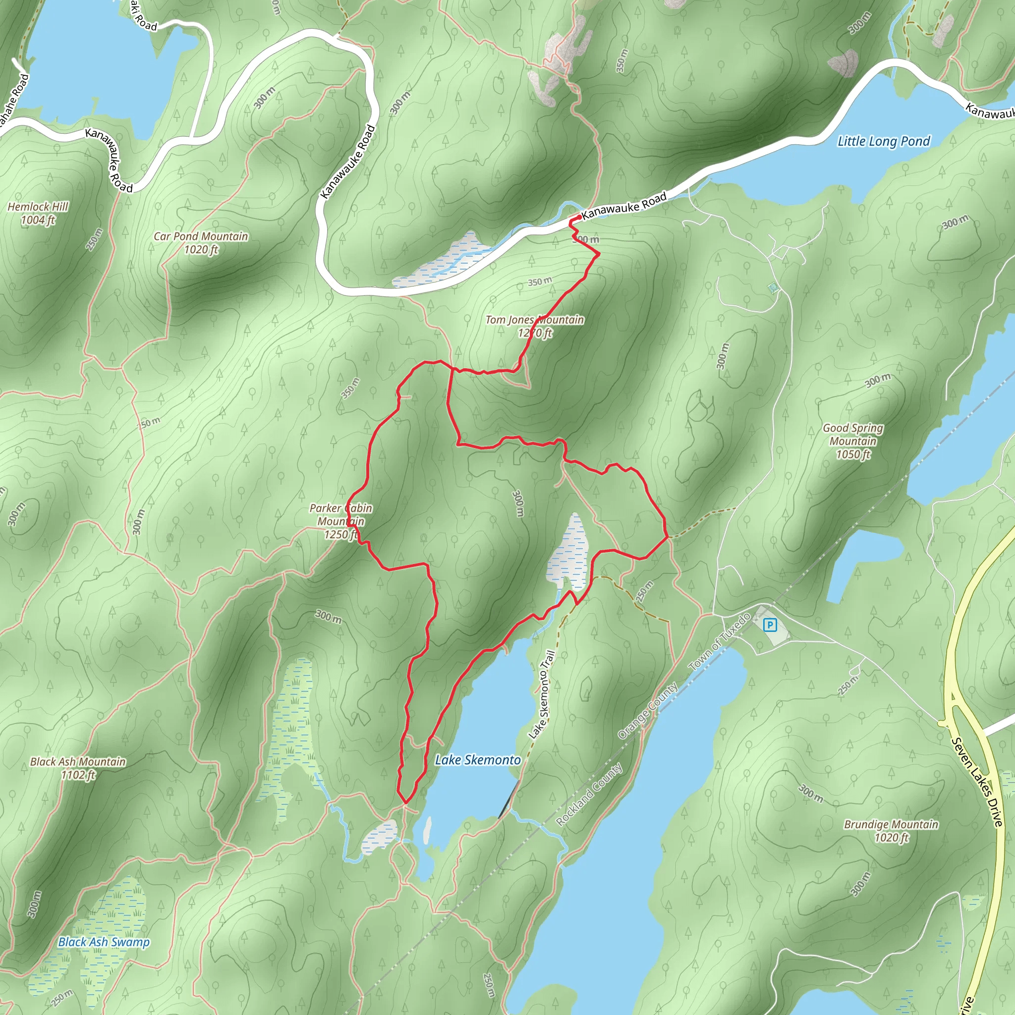 Ramapo-Dunderberg Trail Loop mobile static map