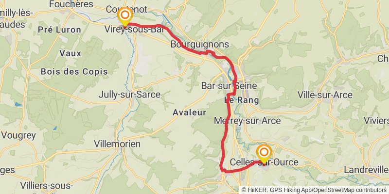 GR 2 - Sentier de la Seine stage 7 Map