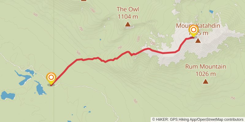 Appalachian Trail stage 213 Map