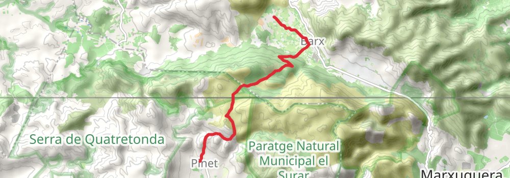 GR 236 - Ruta del Monestirs- El pas del Pobre stage 3 Map