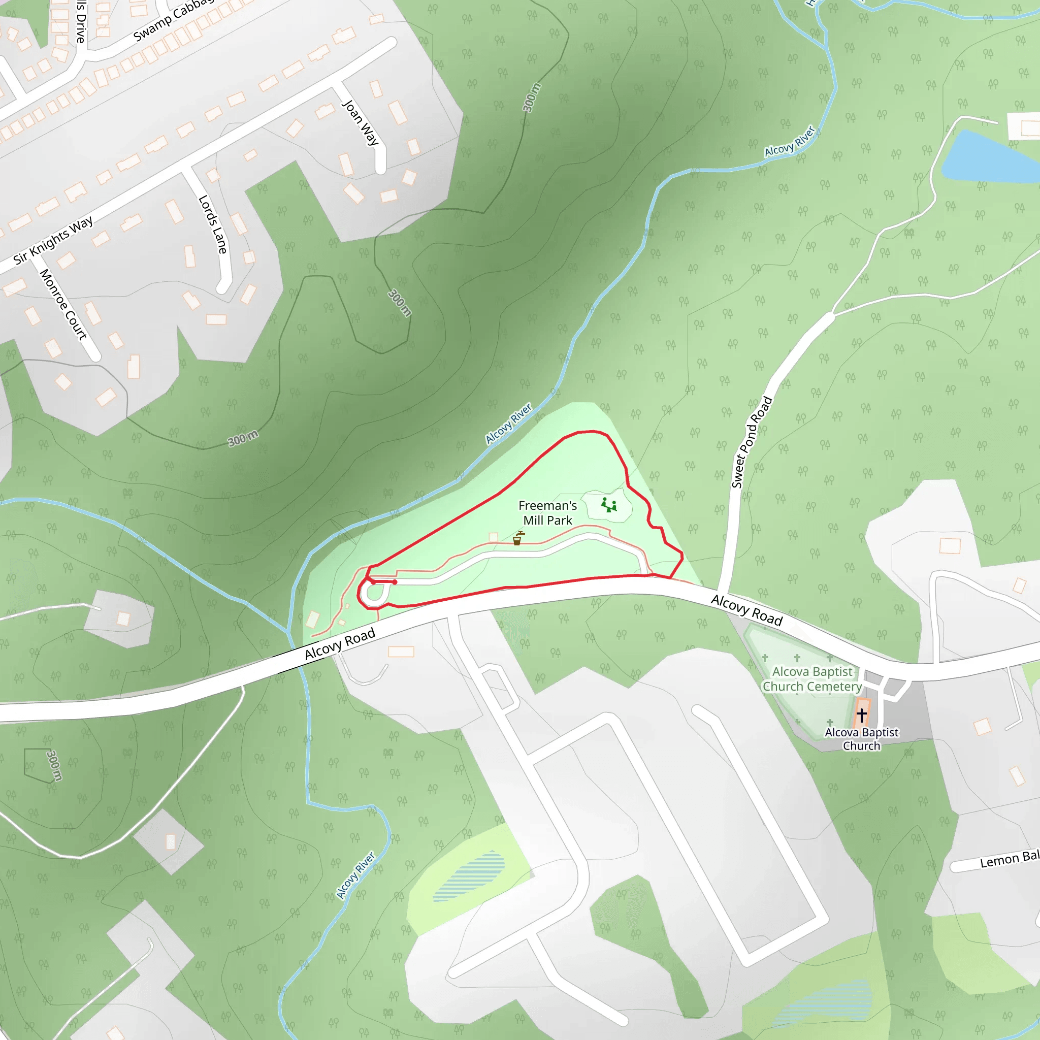 Alcovy River Loop mobile static map