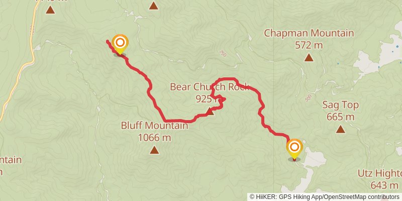Jones Mountain via Graves Mill Trail stage 2 Map