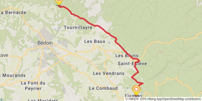 GR 91 stage 14 Map