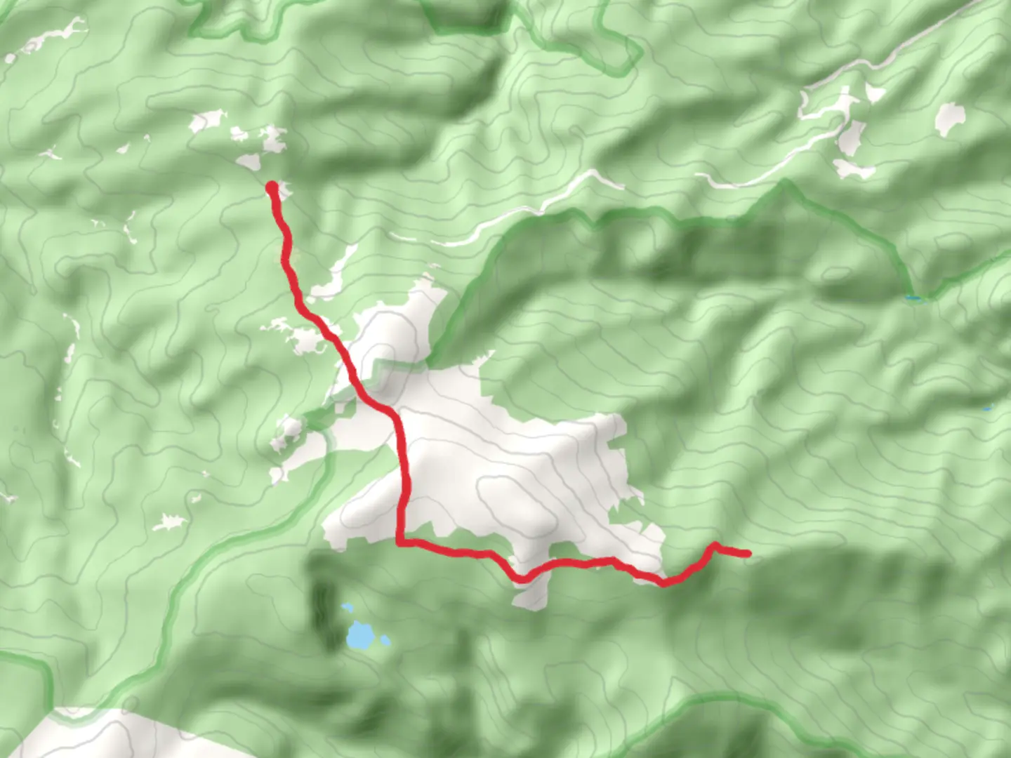 An image depicting the trail Crown Point and Roosevelt National Forest via Flowers Trail and its surrounding area.