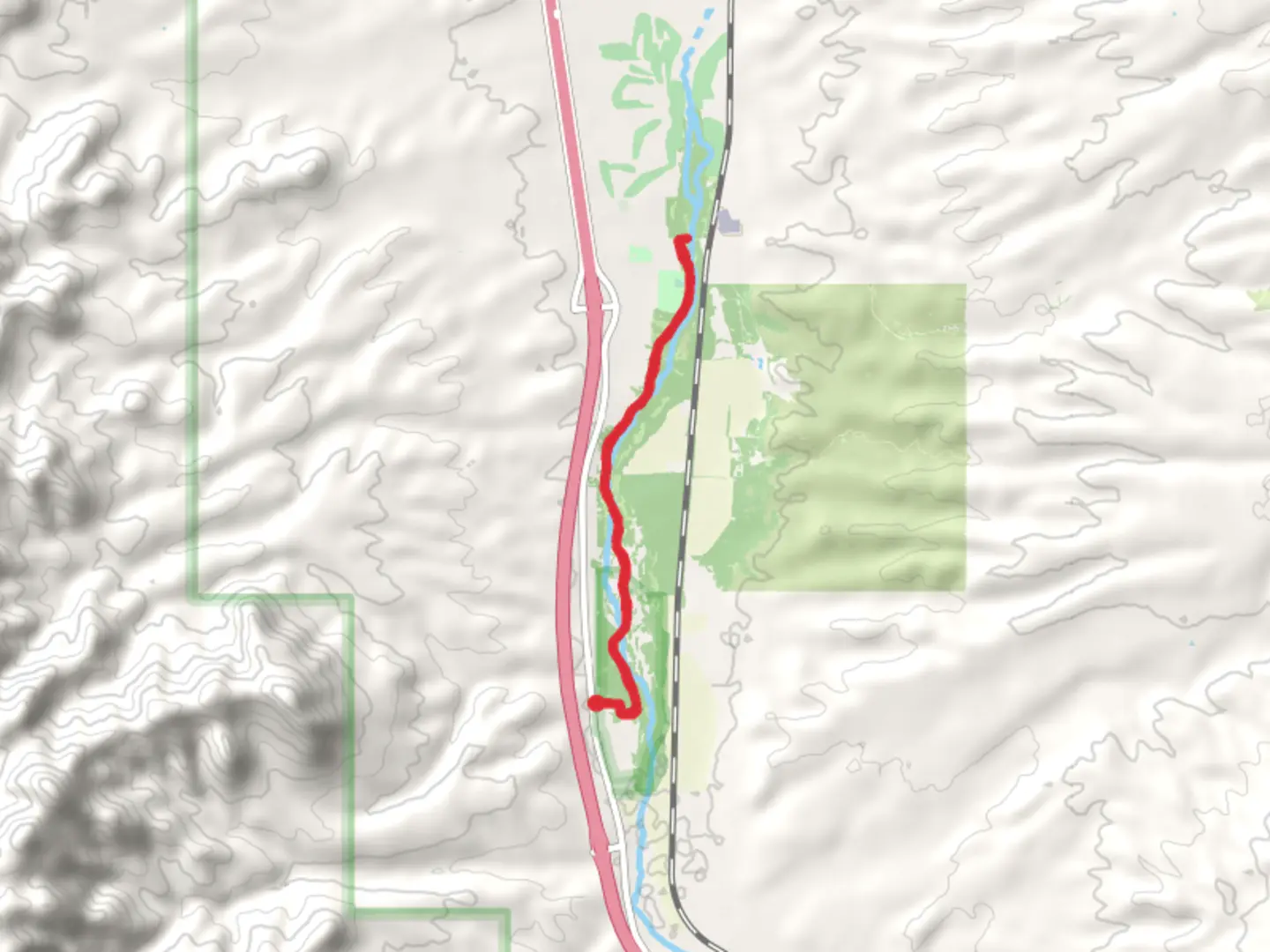 An image depicting the trail Juan Bautista De Anza National Historic Trail and De-Anza Trail and its surrounding area.