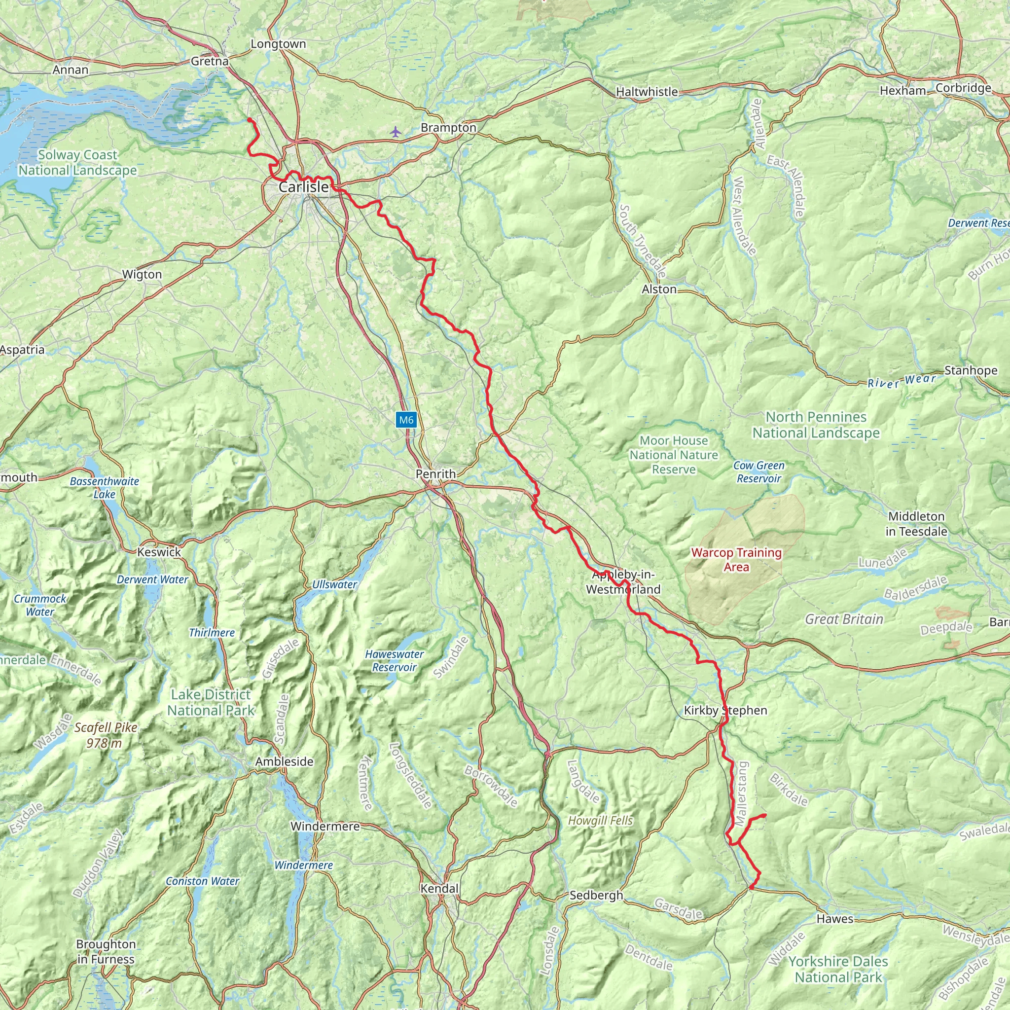 Eden Way mobile static map