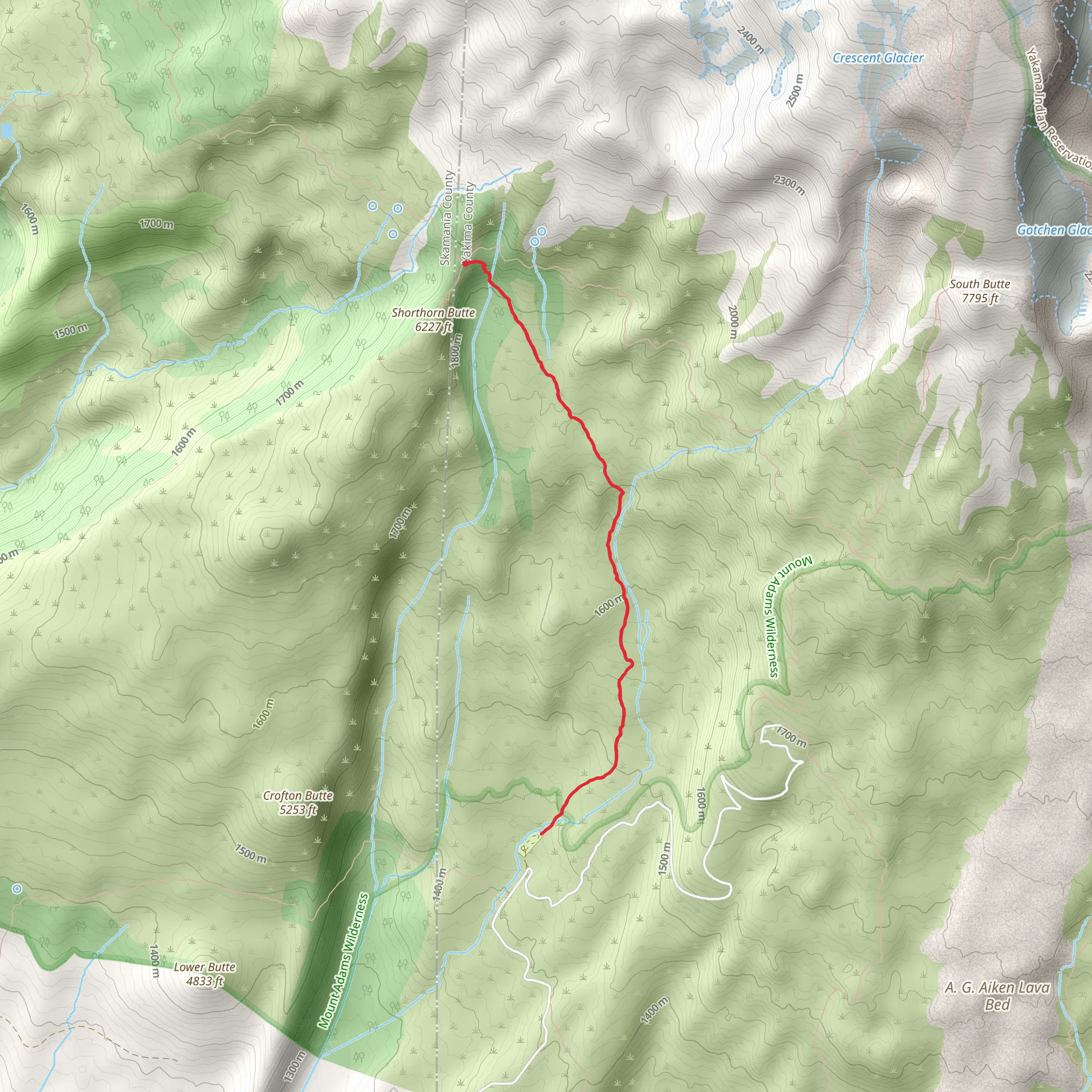 Shorthorn Trail mobile static map