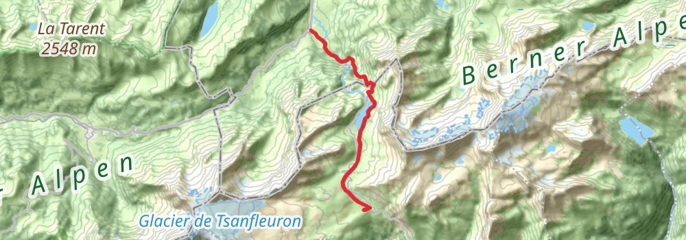 Via Alpina - Red Trail stage 87 Map