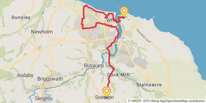 St Hilda's Way stage 4 Map